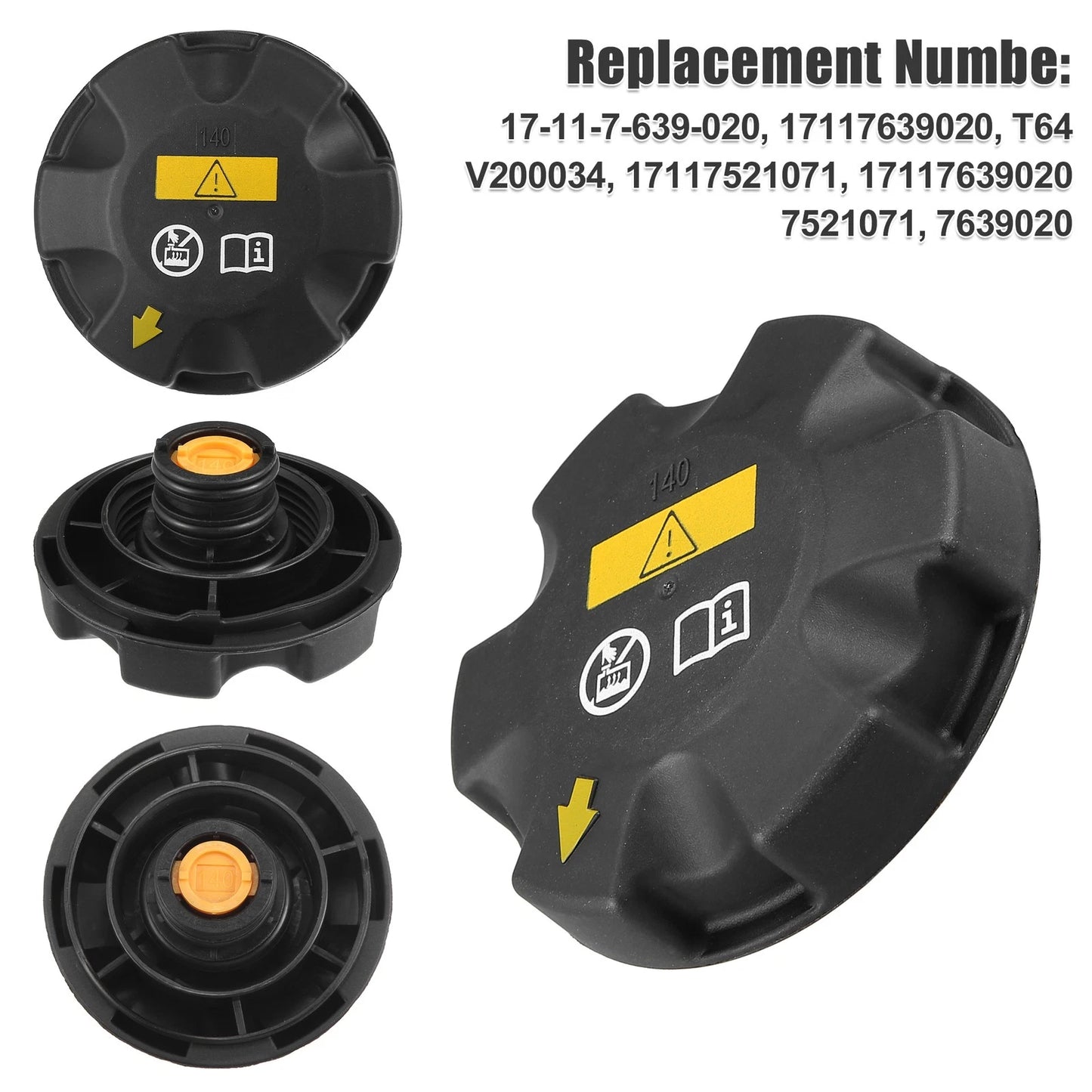 Coolant Radiator Overflow Reservoir Tank Cap for BMW E82 E84