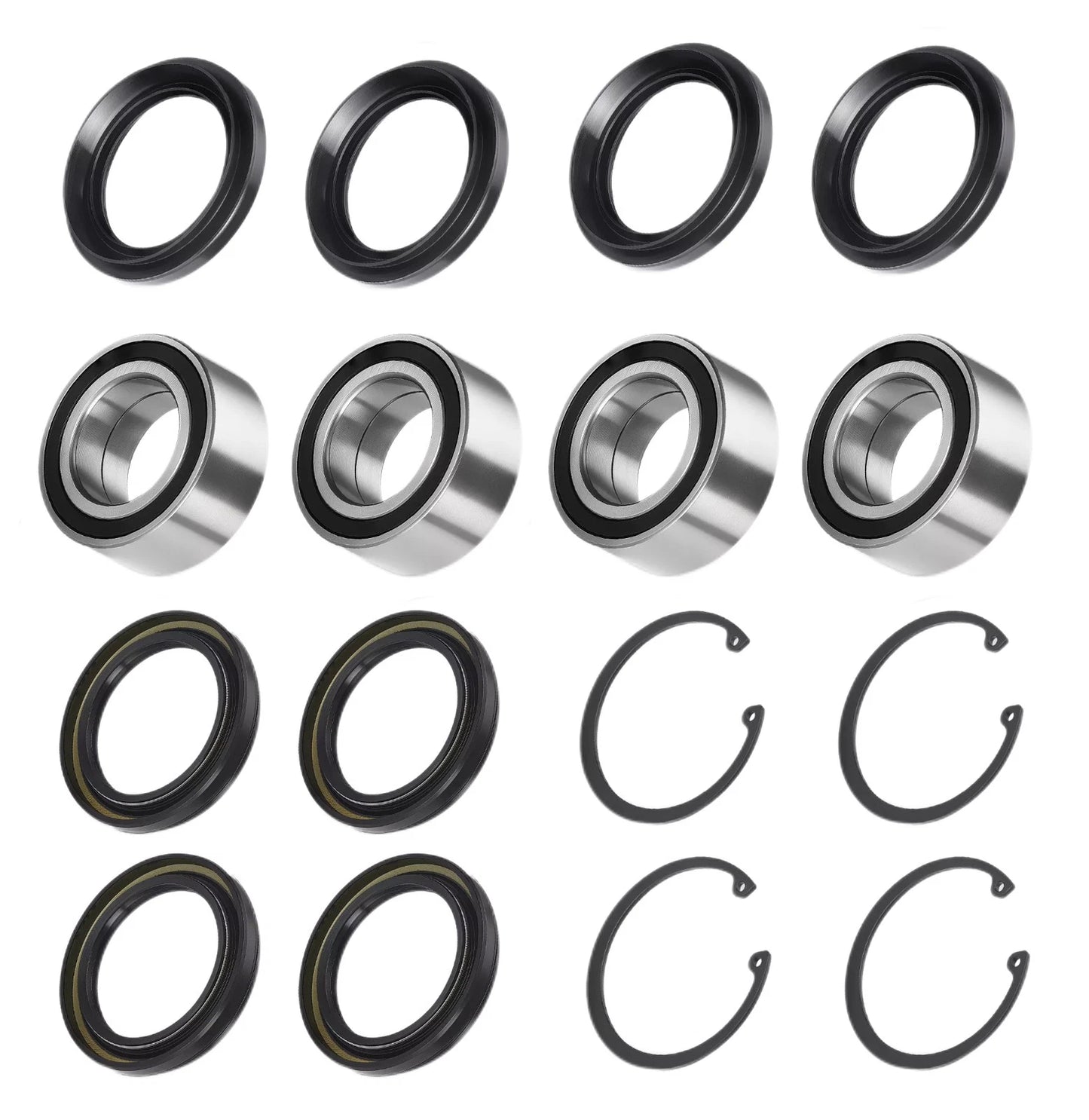 Rear Wheel Bearings Seals Kit 4x for Honda Rincon TRX650FGA (2004–2005)