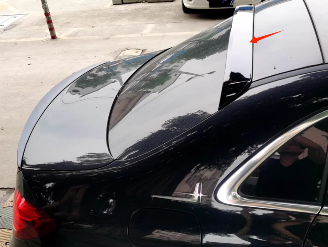 Rear Roof Spoiler for 2016-2022 Mercedes-Benz E-Class W213 Sedan 4DR Gloss Black