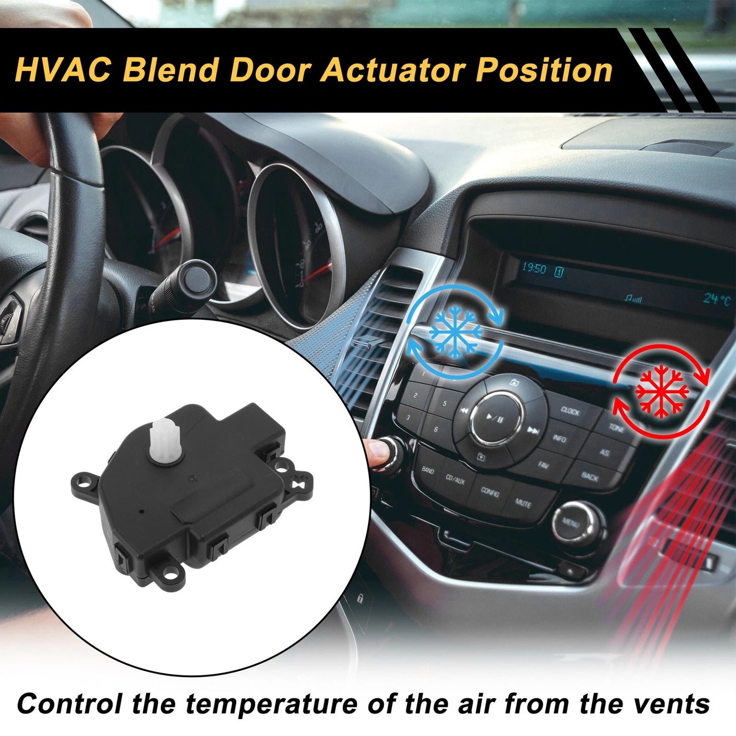 Heater Blend Door Actuator for Ford Mustang (2011-2014)