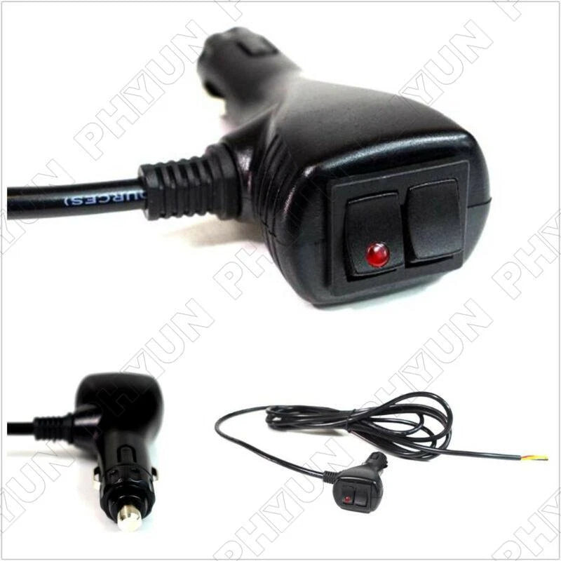 12V 10ft Cigarette Socket Plug Connector for Car Truck On Off Toggle Switch