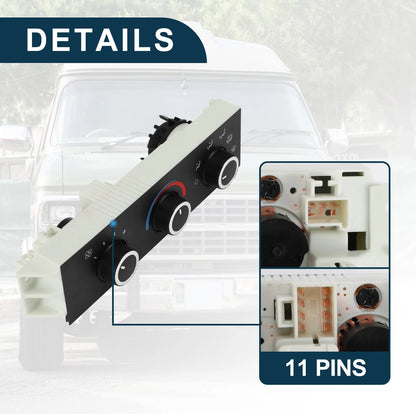 A/C Heater Climate Control Switch 1x for Chevrolet Express 1500