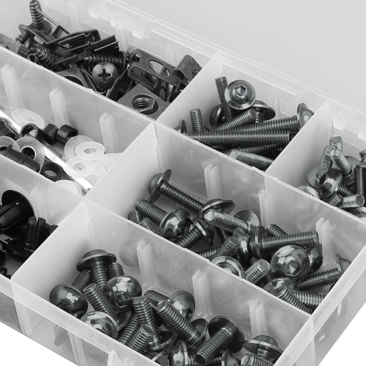 198 x Titanium Fairing Bolts & Clamps