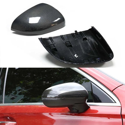 Real Carbon Fiber Side Mirror Cover Replace For Benz A CLA Class W177 W118
