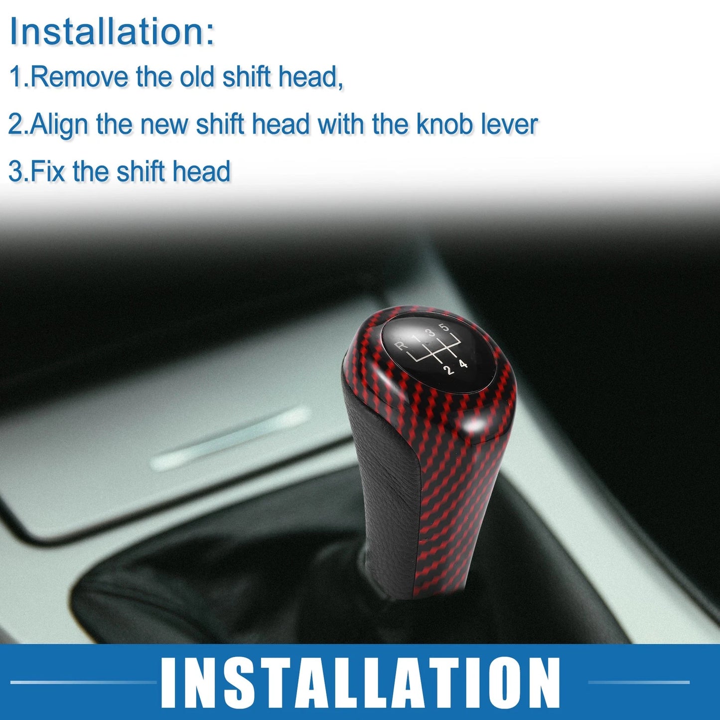 5 Speed Manual Gear Shift Knob for BMW 1 3 5 6 Series E81 E82 E87 (2006-2013)