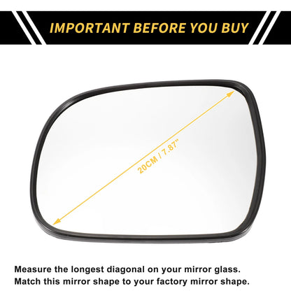 Heated Left Side Mirror Glass for Toyota Tacoma (2005-2011)