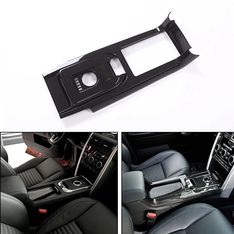 Carbon Fiber Style Center Console Panel Trim Fit for Discovery Sport 2016-2018