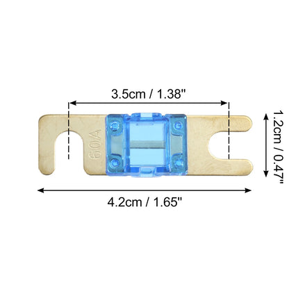 6 x 60A AFS Mini ANL Fuses for Car Truck Motorcycle Boat Audio