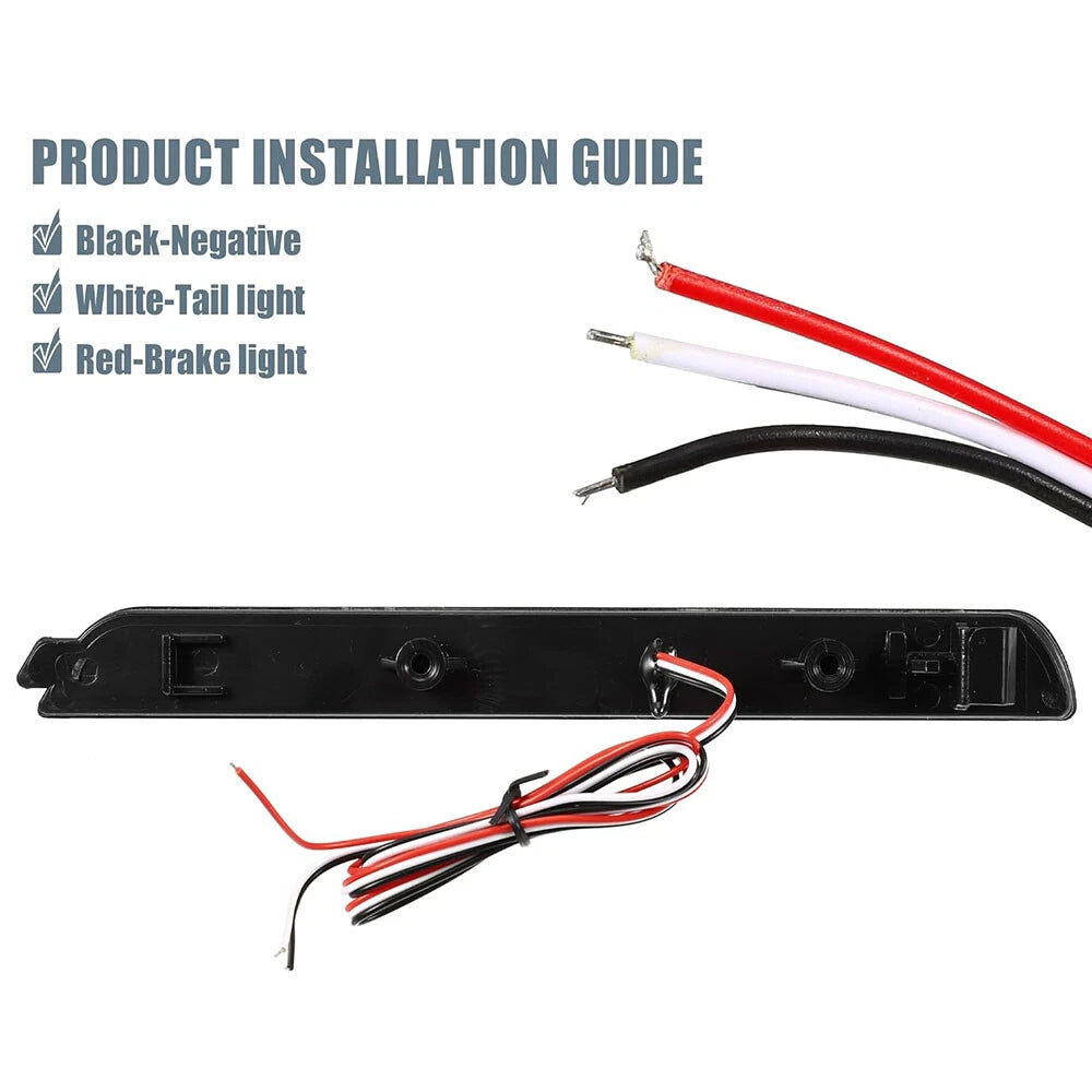 Smoke Lens Red LED Rear Bumper Reflector Brake Lamp for Mazda 3 (2004-2009)