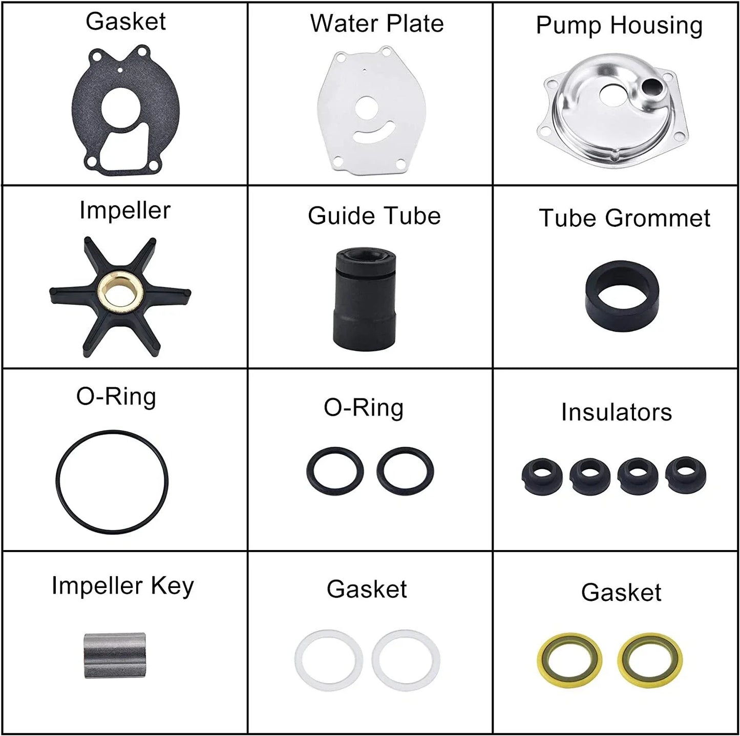 9.9-25 HP Water Pump Impeller for Mercury Outboards
