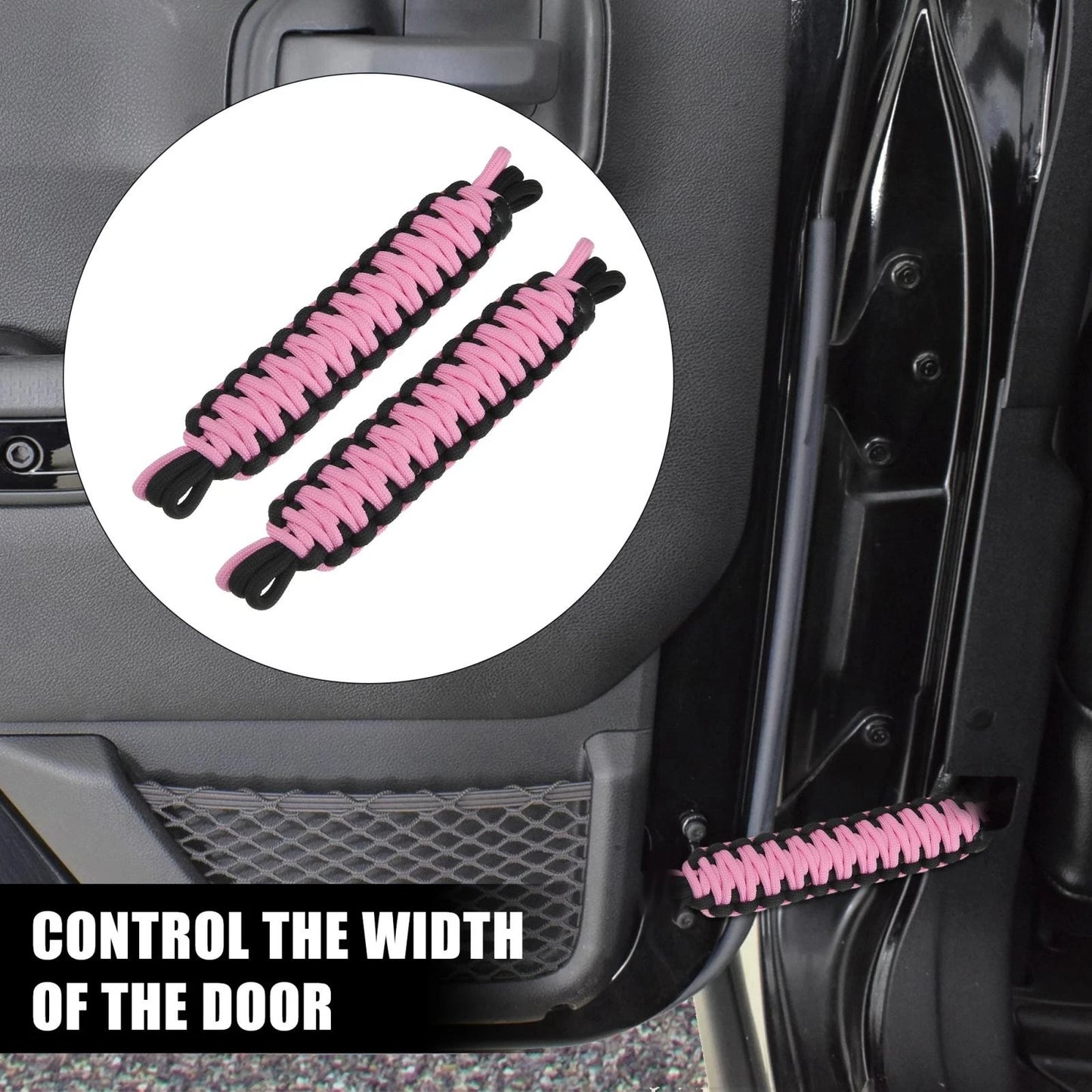 Nylon Door Limiting Check Straps for Jeep Wrangler TJ JL (1987-2021)
