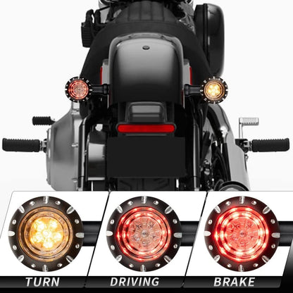 LED Turn Signal Indicator Lights for Motorcycle Red/Amber