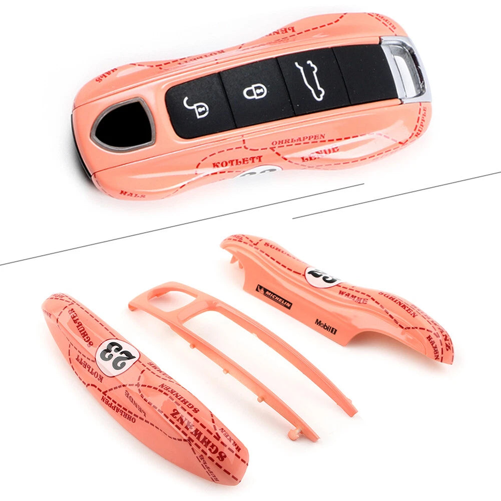 Pink Pig Case Shell Cover for Porsche Cayenne Panamera 911 Key Fob (2003-2023)