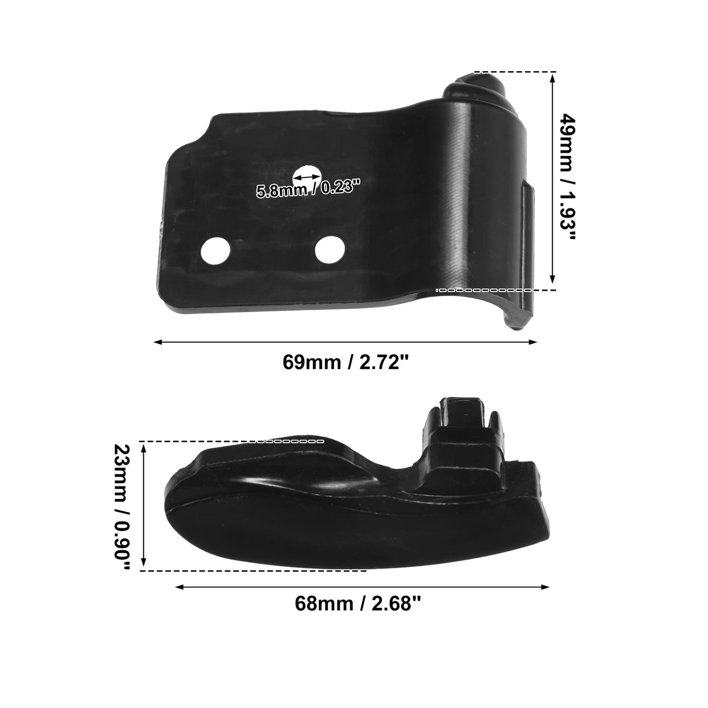 5 x Tire Demount Head Plastic Insert 2.68x0.90x1.26 for Motorcycle