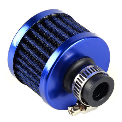 12mm Carbon Round Oil Air Intake Crankcase Vent Valve Cover Breather Filter for Car Model