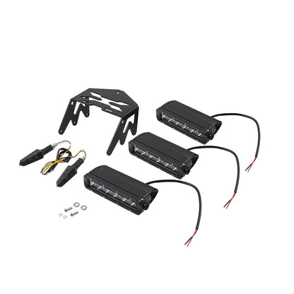 Triple Headlight Headlamp Kit for Honda Ruckus GY6 Scooter (2003-2023)