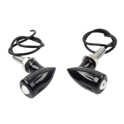 Mini Turn Signal Light Blinker Black for Harley Bobber Cafe Racer