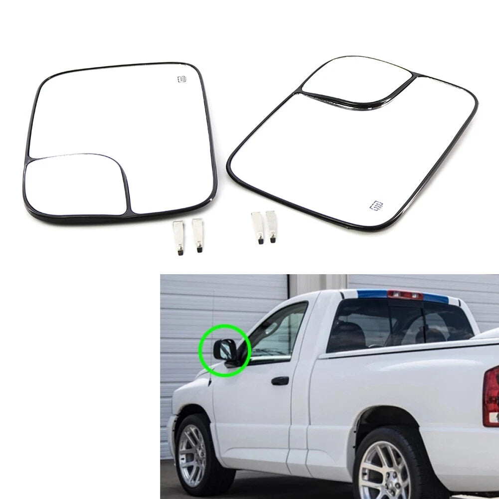 Door Mirror Glass Lens for Dodge Ram 1500 2500 3500 (2002-2023)