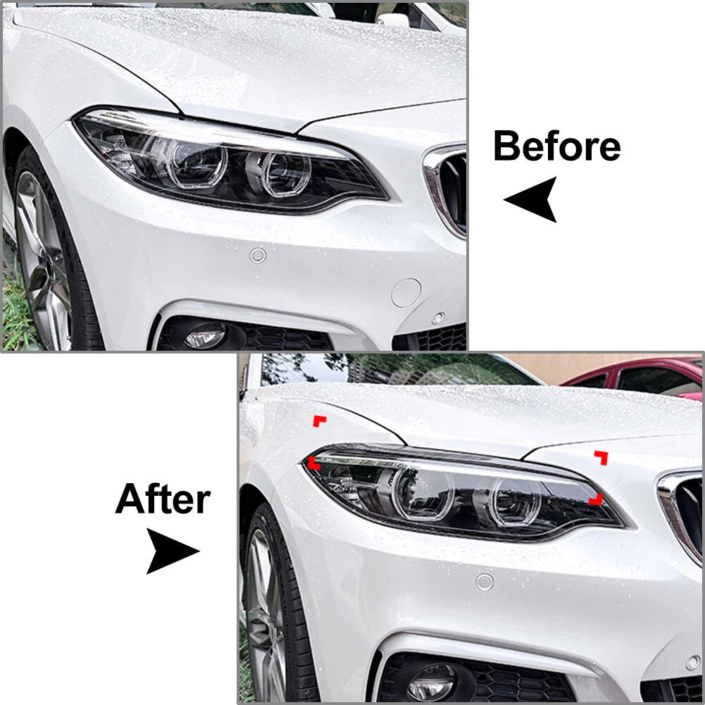 Headlight Eyebrow Cover Trim for BMW 2 Series F22 F23 F87 M2 (2014-2021)