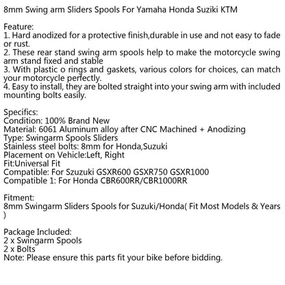 8mm Moto CNC Stand Mounts for Suzuki Honda Motorcycle