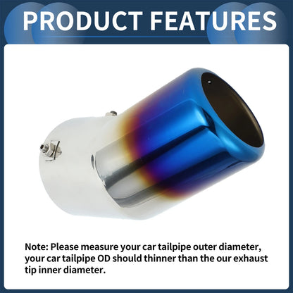 Slant Exhaust Tip 3.8" Inlet for Toyota Land Cruiser (2023-2024)