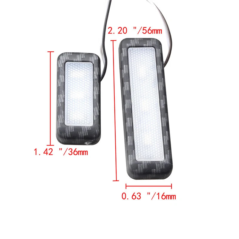 4 x Red Car Door Bowl Handle LED Ambient Lights