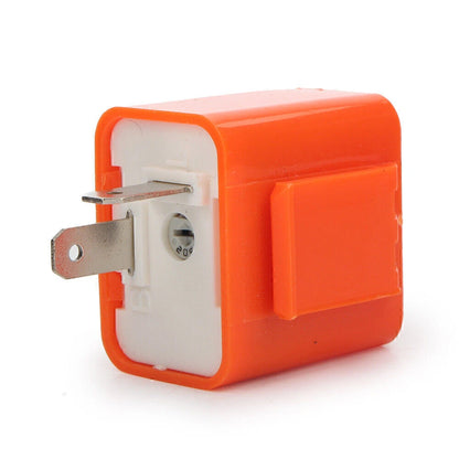 2 x 2-Pin Adjustable LED Flasher Relay for Turn Signal Blinker Light