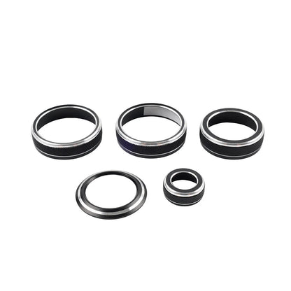 Black AC Volume Switch Button Ring for Lexus NX250 NX350h (2022-2024)