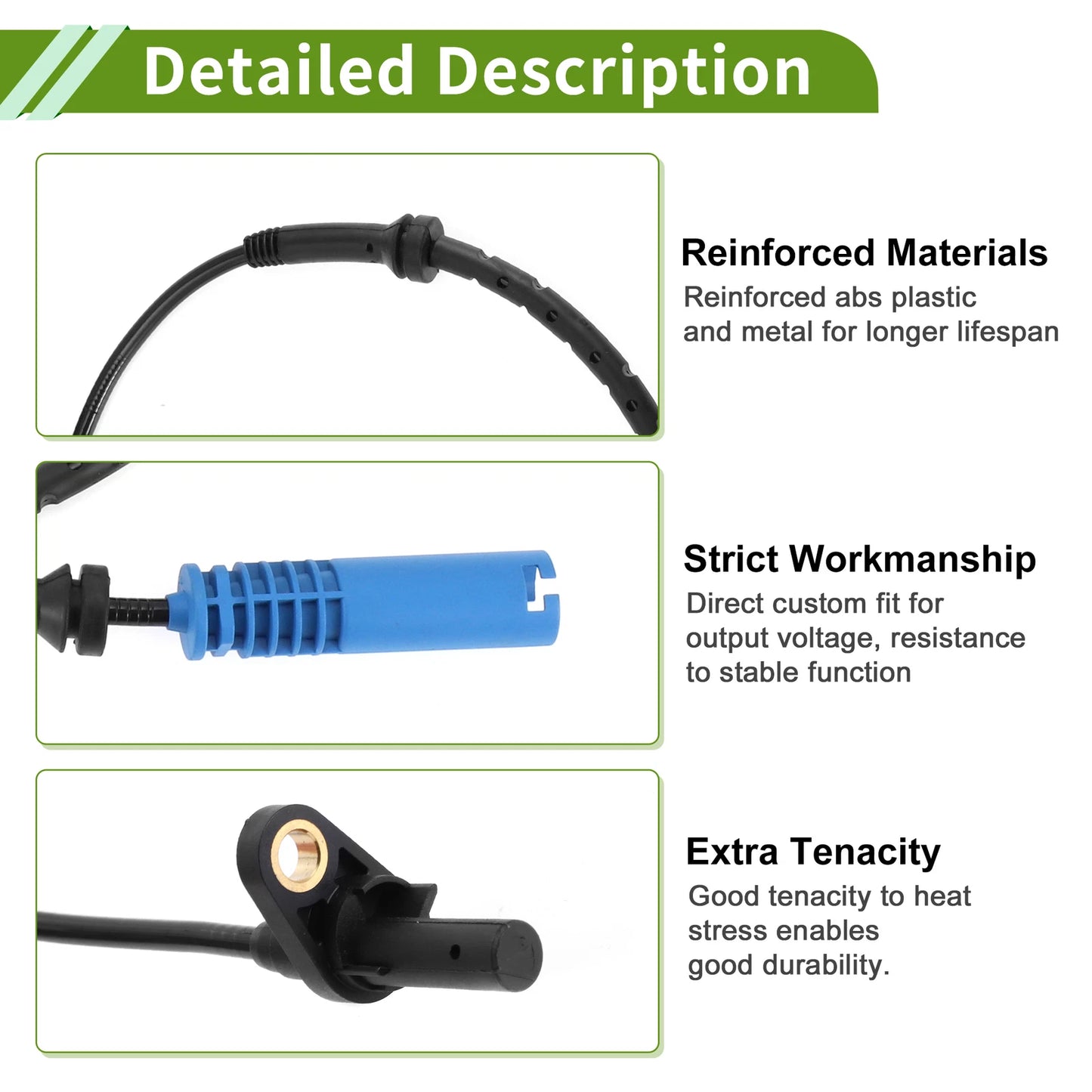 ABS Wheel Speed Sensor for BMW 745Li 2002-2003 V8 4.4L (2002-2003)