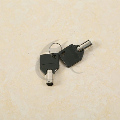 Saddlebags Black Latch Chrome Bracket for Harley Softail (1984 - 2017)