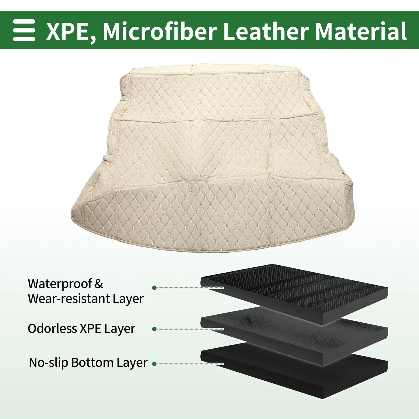 3D Diamond Pattern Cargo Liner Trunk Mat for Honda CR-V (2012-2016)