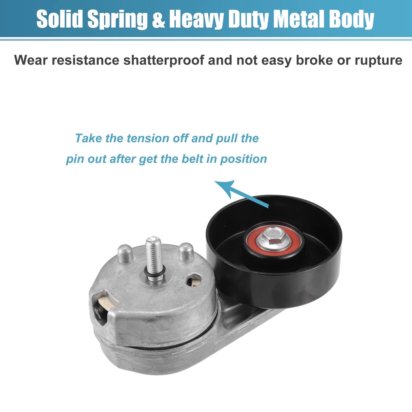 Belt Tensioner Pulley Assembly for Ford F-250 Super Duty 2008-2010
