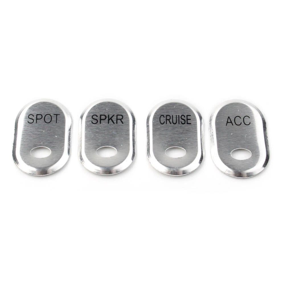 Chrome Brushed Panel Switch Covers for Harley Touring Electra Glide Road Glide