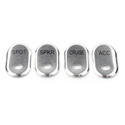 Chrome Brushed Panel Switch Covers for Harley Touring Electra Glide Road Glide