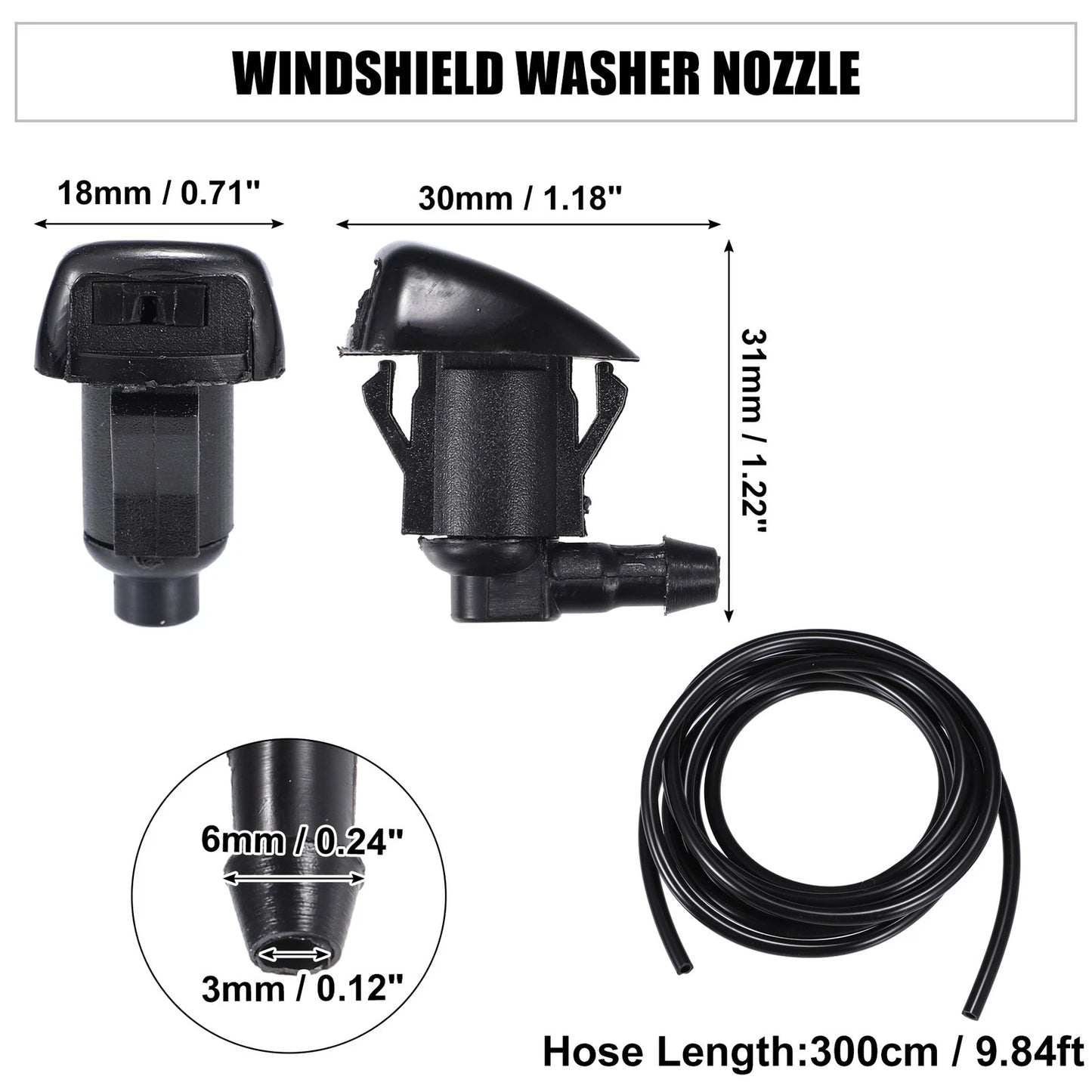 Windshield Washer Nozzle Set for Jeep Grand Cherokee (2011-2020)