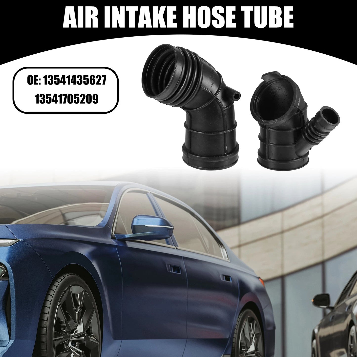 Air Cleaner Intake Hose Tube with Clamps for BMW 325Ci 2.5L (2001-2006) 2 x