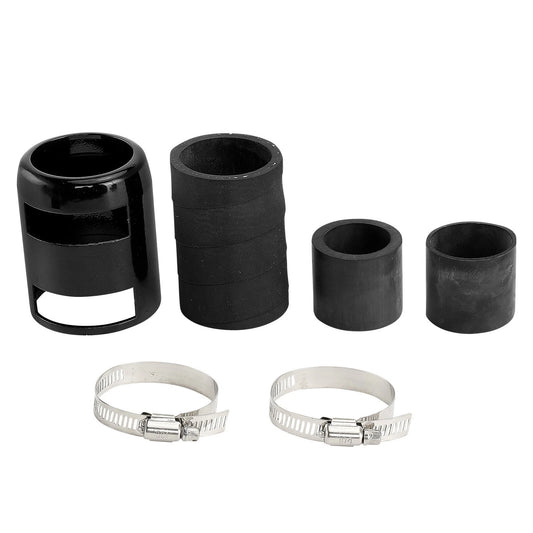 36" Universal Black Flex Radiator Hose Stainless Steel Aluminium with End Cap