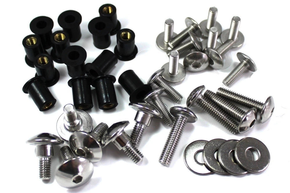 Bolts / Stainless / Fairing Bodywork Bolts for Honda Africa Twin (1993–2003)