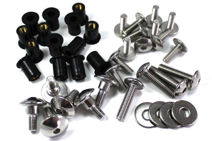 Bolts / Stainless / Fairing Bodywork Bolts for Honda Africa Twin (1993–2003)