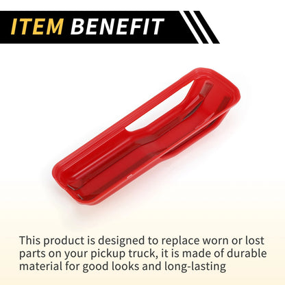 2 x Engine Hood Hinge Cover Trim for Jeep Wrangler JL JLU Sport (2018-2022) Red