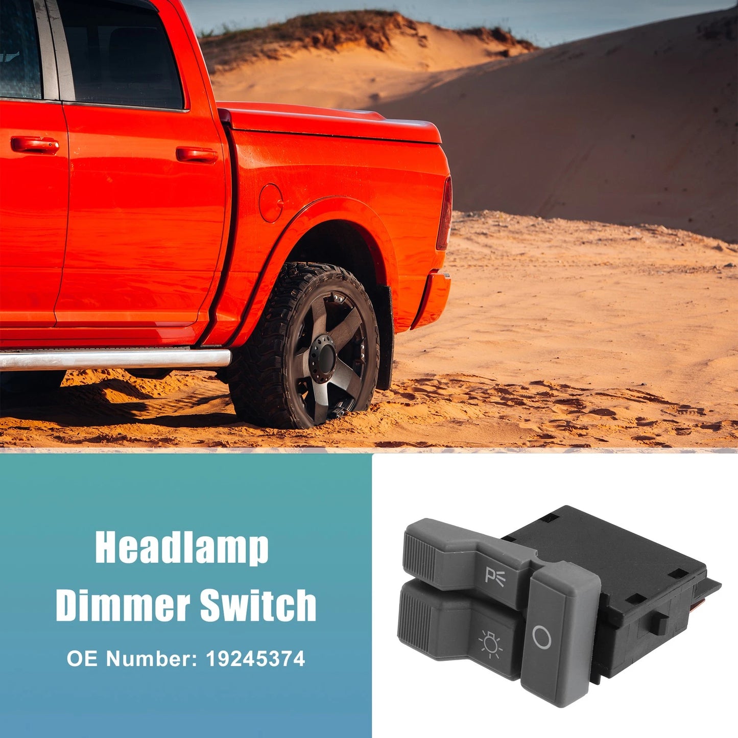 Headlight Switch for Chevy Copper Tone Black Gray