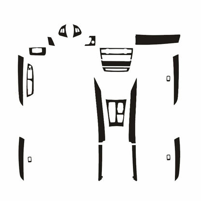 Interior Stickers / Black Carbon Fiber for BMW X5 X6 (2008–2014)