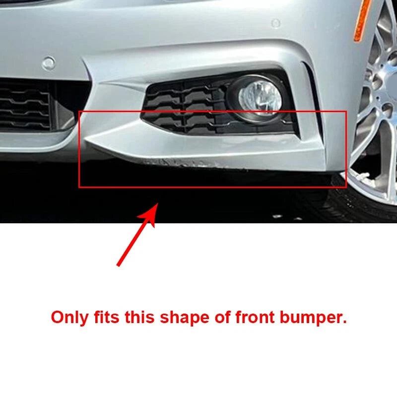 Carbon Fiber Front Bumper Splitter Cover for BMW 4 Series F32/33/36 M Sport