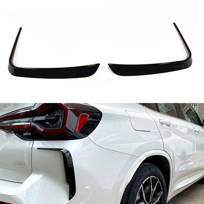 Rear Side Spoiler Trim 1 x Pair Gloss Black for BMW X3 X3M (2022-2024)