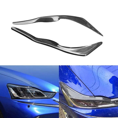 Carbon Fiber Headlight Eyelid Cover Eyebrows fits Lexus IS200t IS250 IS350 17-19