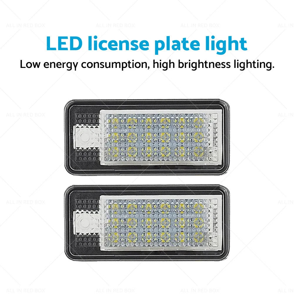 LED License Plate Light for Audi A3 A4 S4 B6 B7 (2001-2008) - Error Free Units