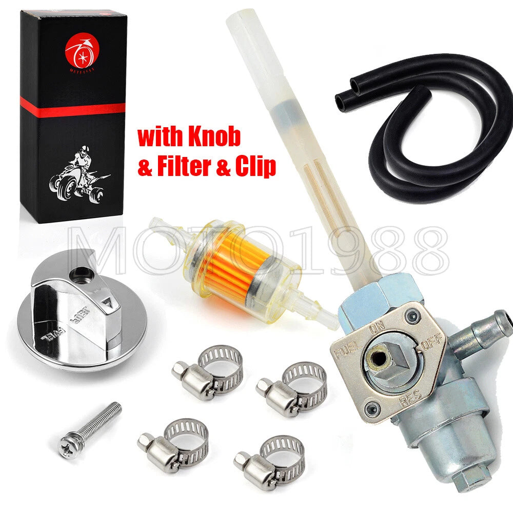 Fuel Valve Petcock & Knob for Honda FourTrax 250 TRX250X (1987–1992)