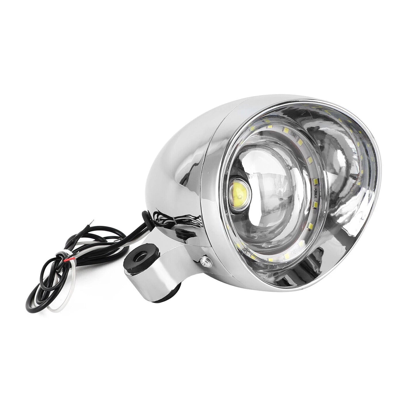 Angel Eye Headlight Fog Light for Harley Dyna Glide Bobber (2006-2023)