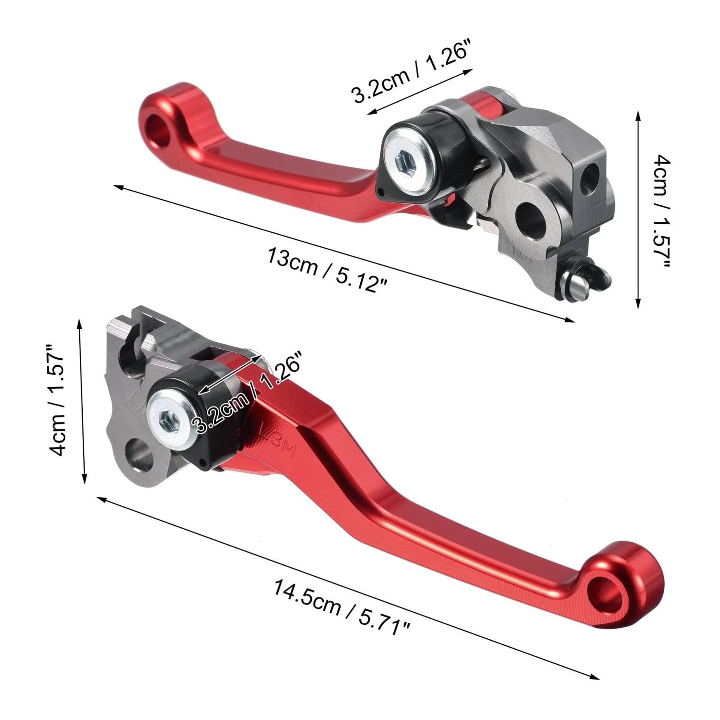 1 Pair Motorcycle Brake Clutch Levers for Honda CRF250R CRF450R (2007–2020)