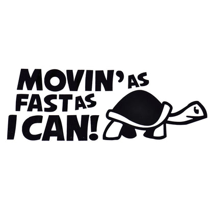Turtle Slow Funny Car Window Bumper Decal Sticker